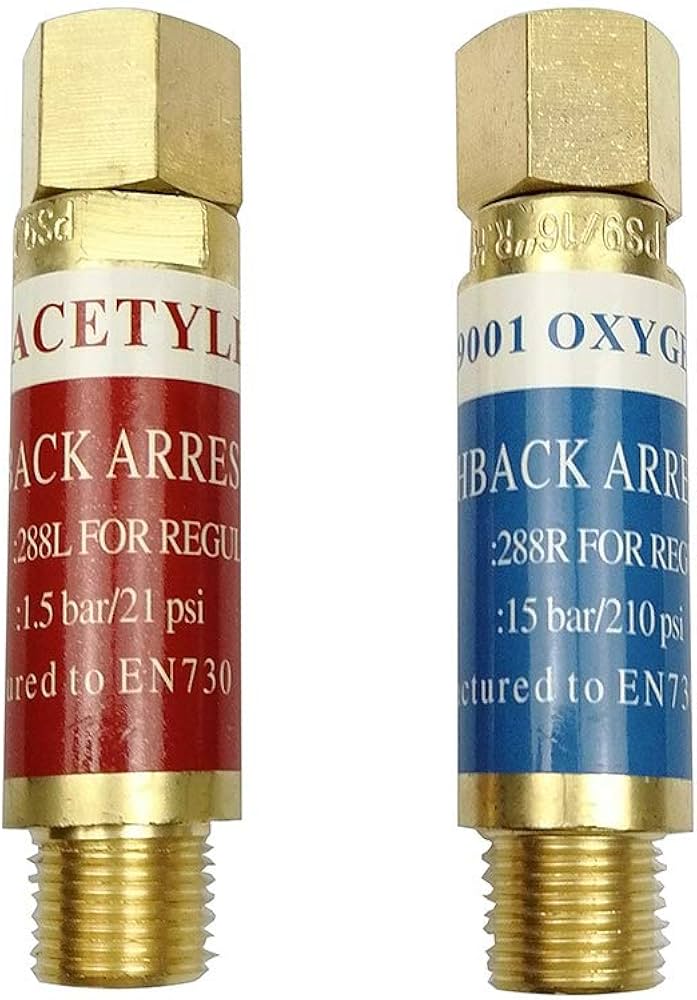 FLASH BACK ARRESTORS OXYGEN & ACETYLENE SET