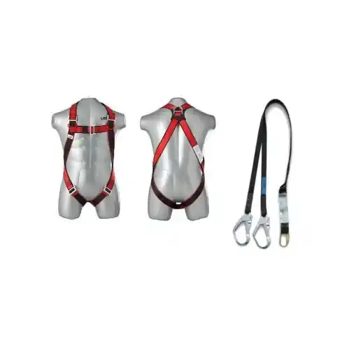 SAFETY HARNESS WITH DOUBLE LANYARD
