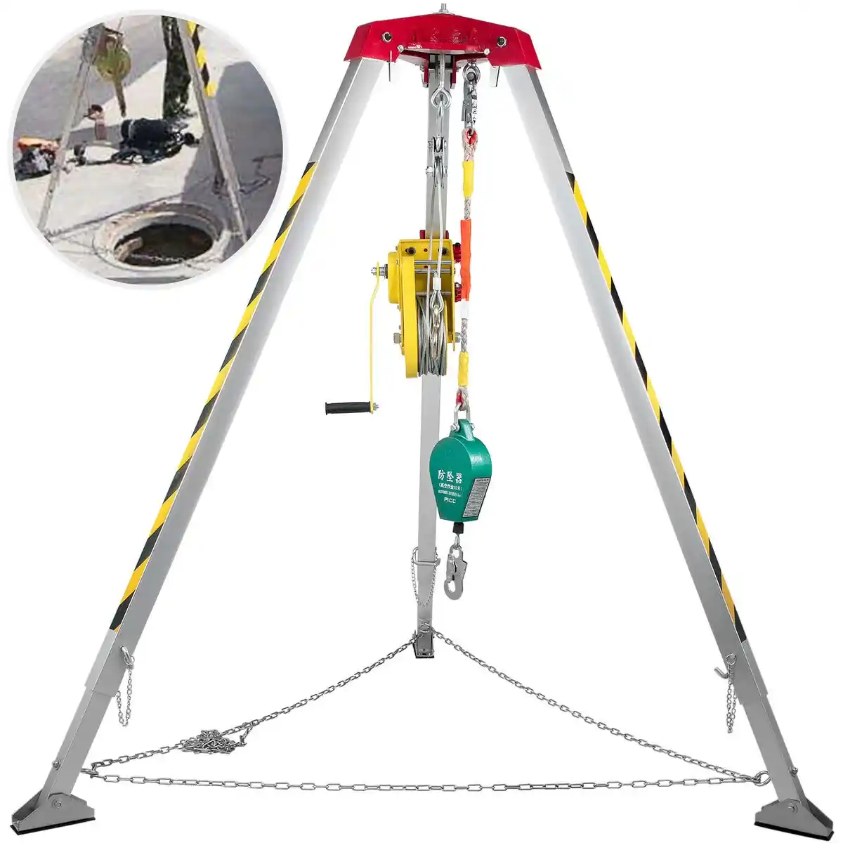 TRIPOD WITH WINCH